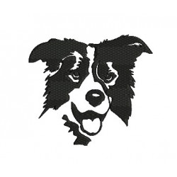 Stickdatei - Border Collie Silhouette